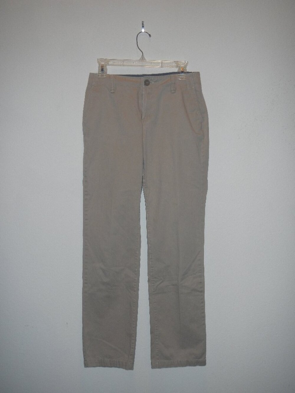 Eddie Bauer Legend Wash Ctton Khaki Slighly Curvy Straight Leg Womens size 4